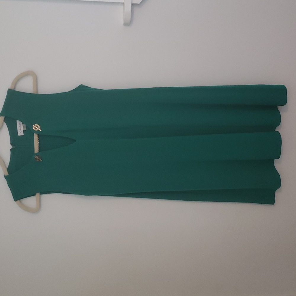 Calvin Klein sleeveless dress green size 6